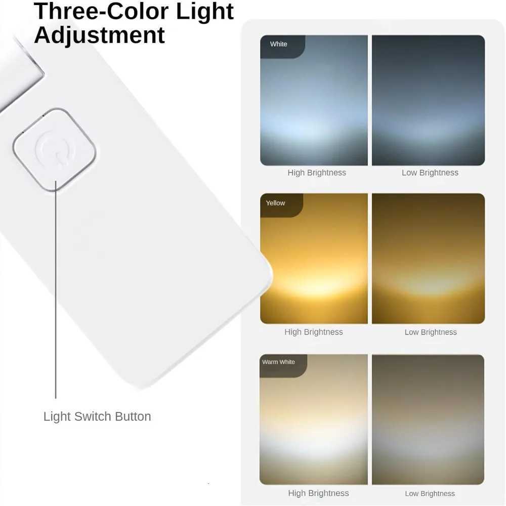 Read Light Mini Book Light Reading Clip Book Light With Timer Rechargeable Clip-on Bookmark Light Led Portable Bedside Desk Lamp M251120