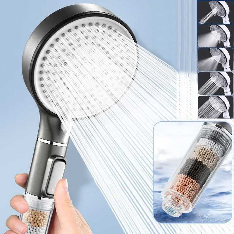 Filter Spray Five-speed Booster Large Panel Shower Head Home Shower Bath Handheld Shower Head Plus Hose SetM251120