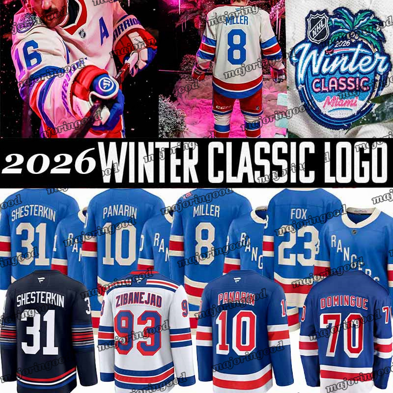 2026 new york ranger jersey Matt Rempe Mika Zibanejads Adam Fox Will Cuylle Artemi Panarin J.T. Miller Ryan Lindgren Shesterkin Brett Berard JERSEYS