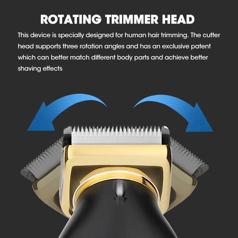 Unicorn NEW Body Hair Trimmer Skin Safe Trimmer Ceramic Blade IPX6 Waterproof 5 Gears Speeds Zero Gap For Men Ball ShaverT251120