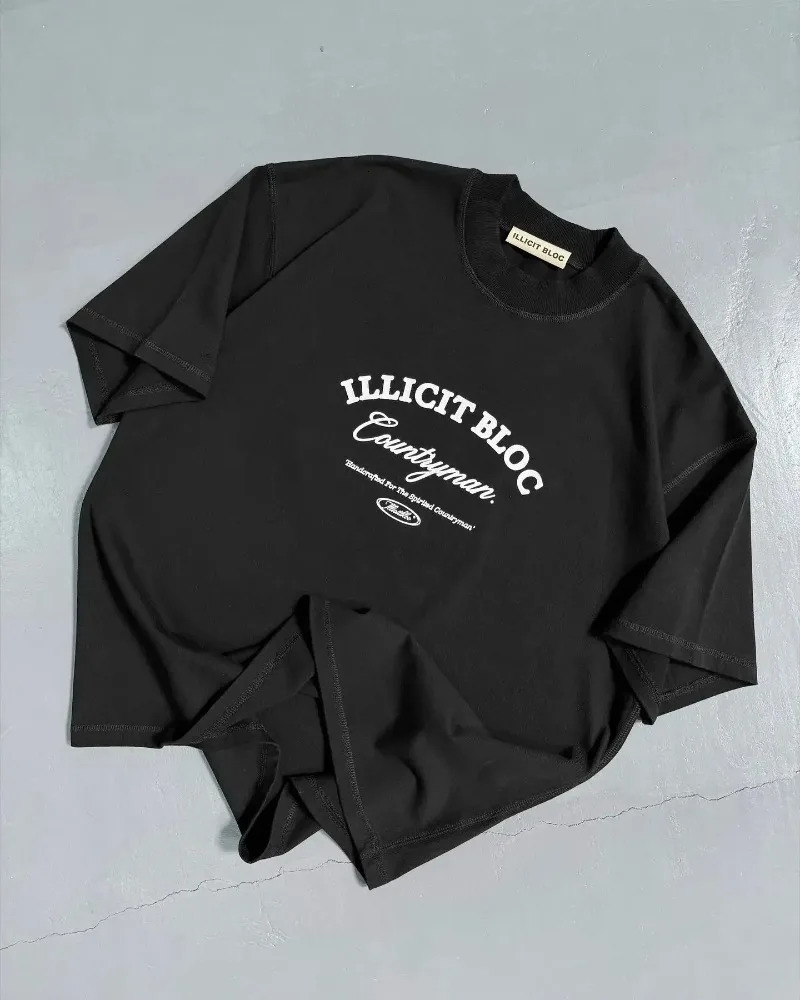 Style European and American 2025 Street College Cotton Color Matching Printed Tshirt Unisex Same Day Clothing 250411Z