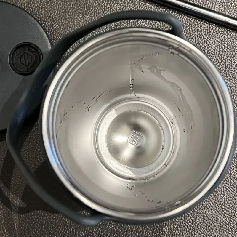 Stainless Steel Coffee Cups Vacuum Insulated Mugs Portable Large Capacity Ice Bar Thermal with Silicone Rope Straw Water Cup 251114 W260226