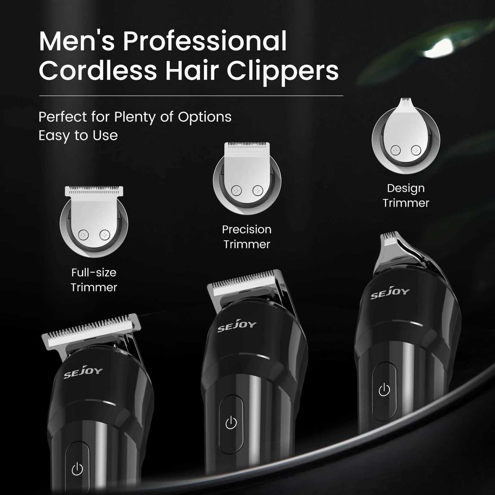Sejoy 3 IN 1 Electric Hair ClipperBeard Trimmer Multifunctional Body Hair Trimmer for Men Rechargeable Waterproof Hair CuttingT251120