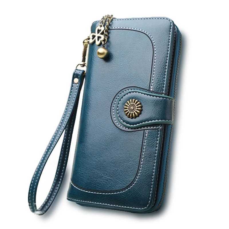 New Large Capacity Women Wallets Pu Leather Female Purses Long Clutch Multifunctional Zipper Hasp Purse Phone Wallet Card HolderW251120