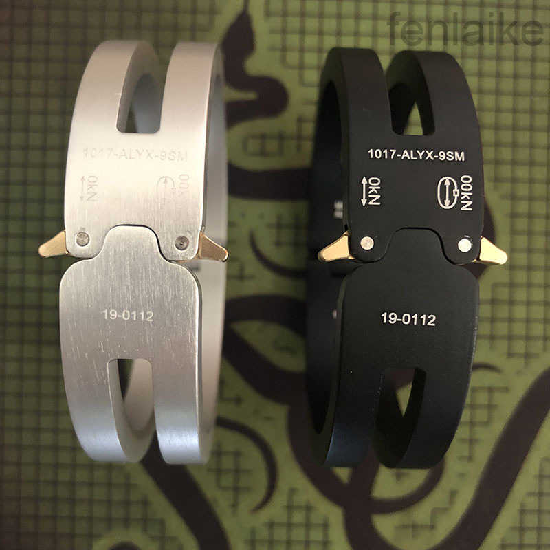 Jewelrys Alyx Bracelet Best-Version ALYX Aluminium Alloy Men Women Unisex Bracelet