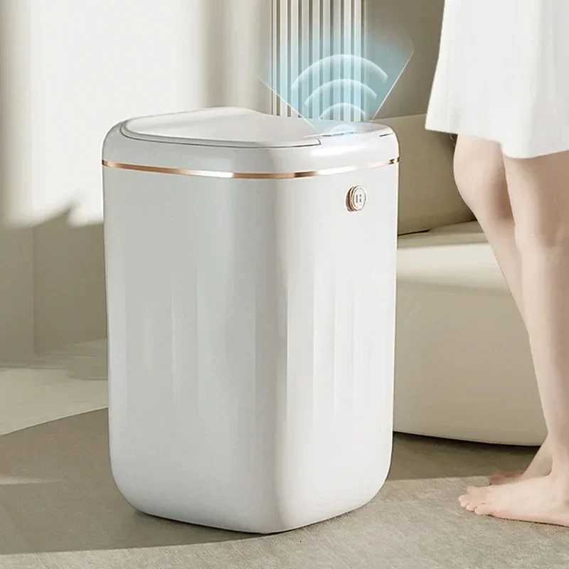 20/22/24L Smart Trash Can Induction Trash Can Large Capacity Kitchen Bathroom Trash Can Waste Bins Automatic Sensor Dustbin C251120