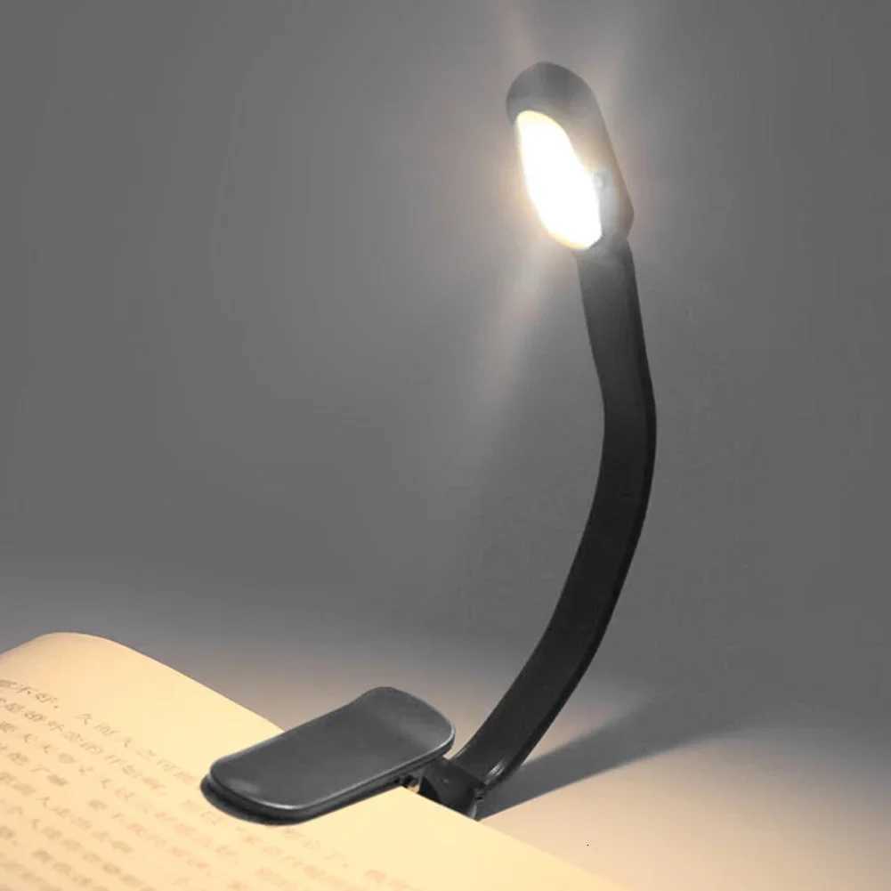 Mini LED Book Night 3 Brightness Adjustable USB Rechargeable Clip-On Study Reading Lamp for Travel Bedroom Dormitory Reading M251120