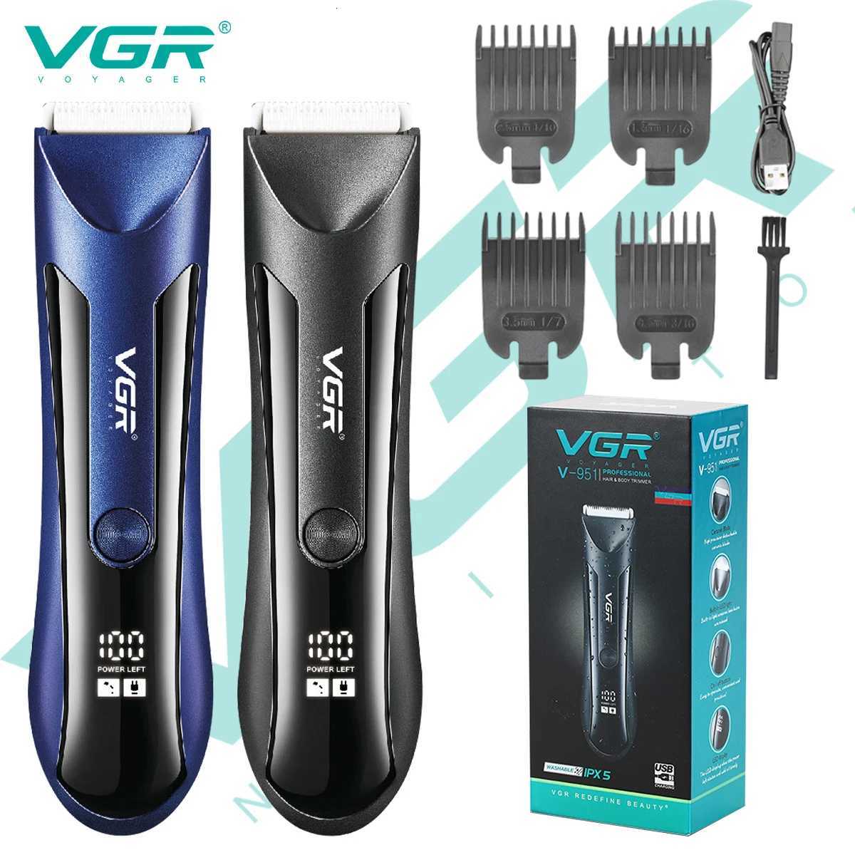 VGR 951 Body Hair Trimmer Groin Rechargeable Ball Shaver/Trimmer Men Electric Pubic Beard Hair Clipper For Men GroomerT251120