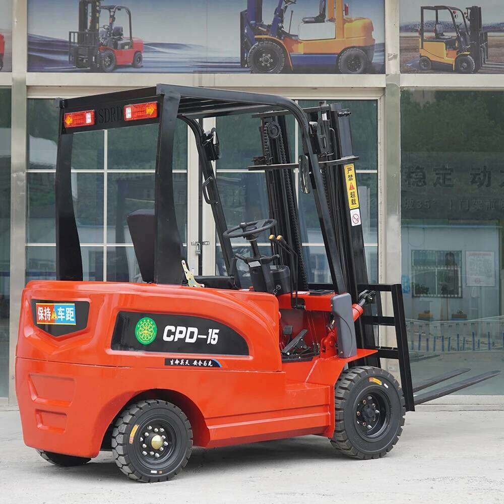 Free Shipping CE Certified 1T 1.5 2T 2.5T Mini Electric Forklift 4 Wheel Farm Battery Gabelstapler for Restaurant