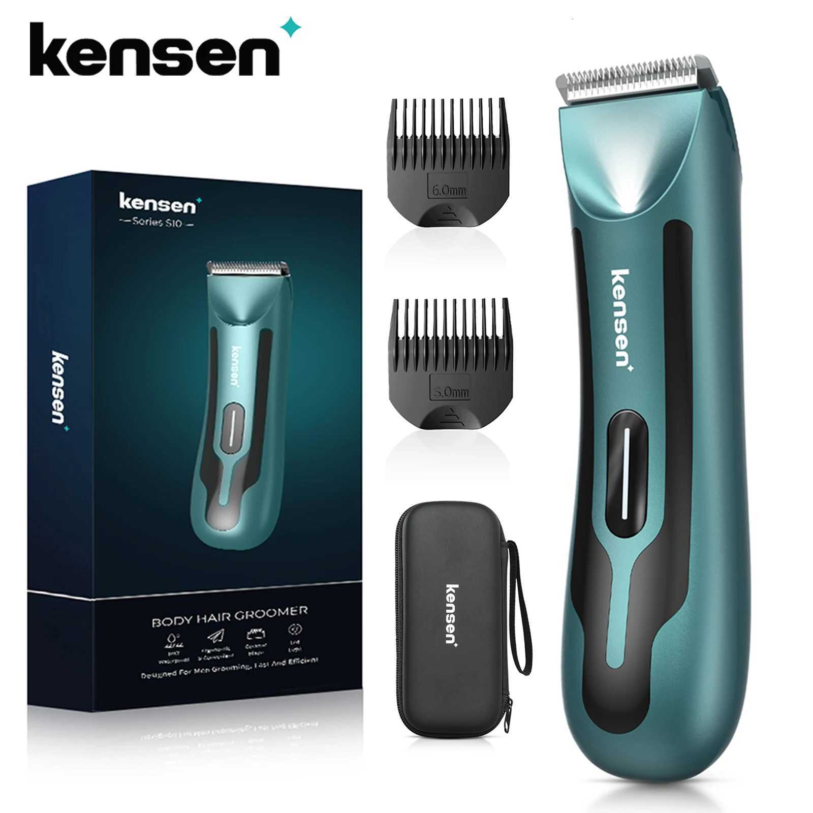 KENSEN S10 Electric Body Hair Trimmer for Men Women Balls Shaver Hair Removal Bikini Trimmer Groin Groomer Clipper Beard RazorT251120