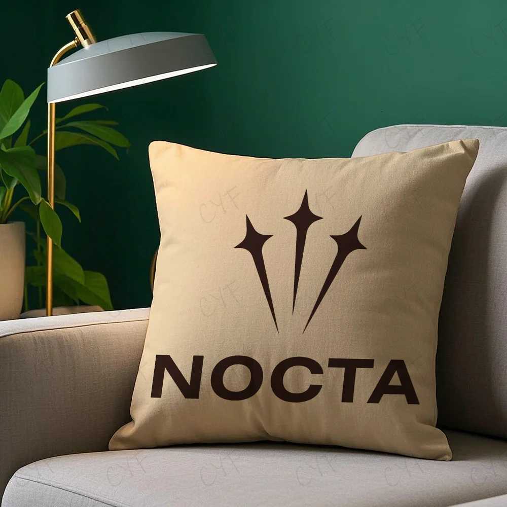Pillow Case Nocta Fashion Luxury N-NoctaS-S Case Anti-dustmite case Invisible zipper silky short plush Sofa cushion cover C251120