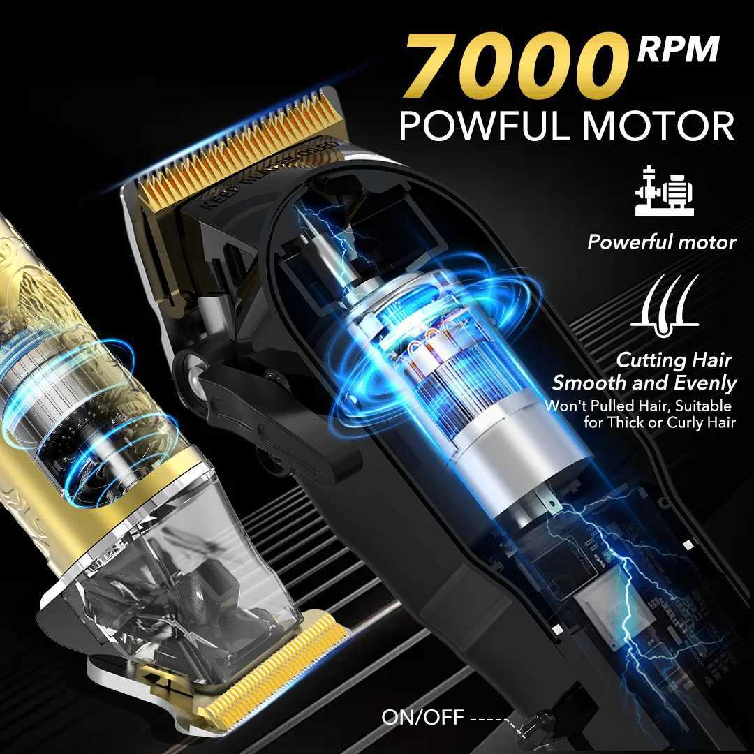 Sejoy Professional Hair Clipper with Combo Kit Electric Hair Trimmer for Men Rechargeable Cordless Haircut Machine for BarberT251120