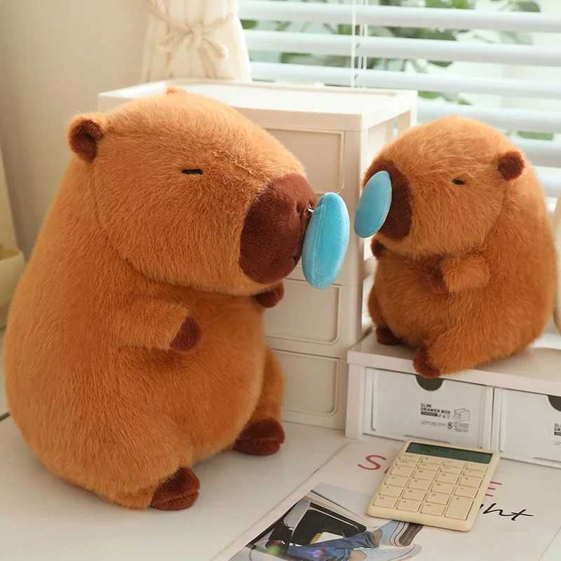 Kaii Capybara Plush Simation s With Stretchable al Mucus Cute Capibara Fluff Soft Stuffed Plushy Doll Kid Gift C251202