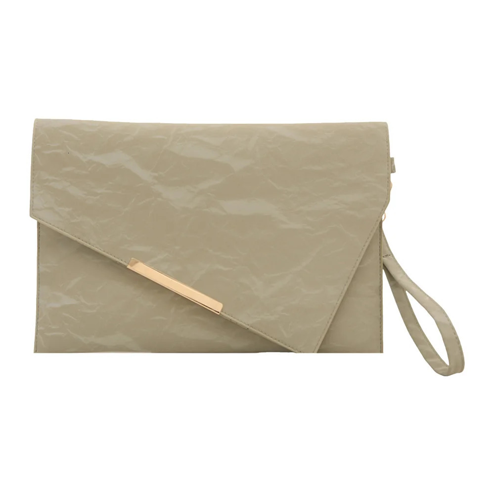 Womens envelope large capacity PU leather fashionable party bag elegant evening wallet womens outdoor wallet 250418