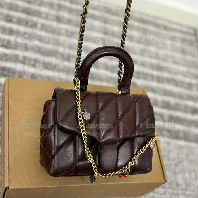 c o a c h mollie tote25 mini Laurel Smith Hudson miniJulie Black Purse Quilted top handle Tabby 19 20 26 Handbags Designer Cross Body Soft Real Leather Chain Bag Purses