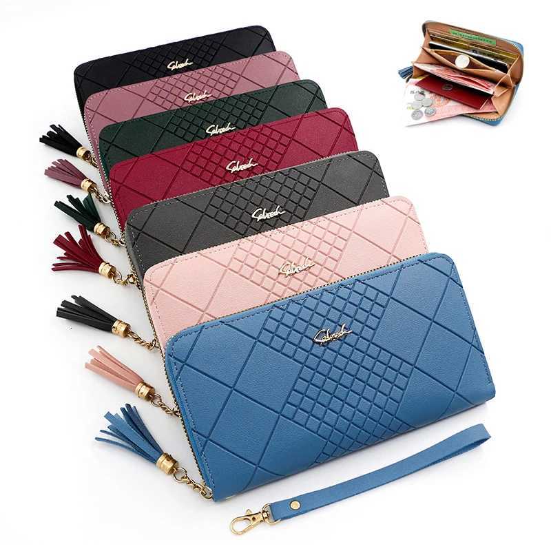Women Wallet Zipper PU Leather Coin Purse Card Holder Long Clutch Wallet Large Capacity Lady Phone Pouch HandBags Money PocketW251120