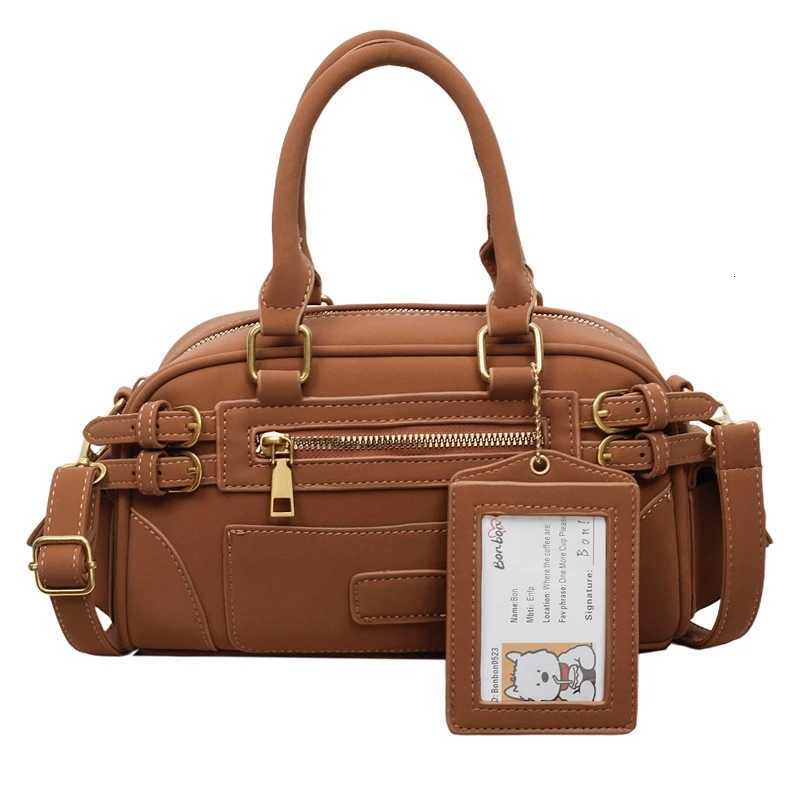 Autumn and Winter Vintage PU Leather Handbag for Wen Mti-Pocket Tote Bag Classic Hobo Purse with ID Card Holder Gift for Her Y251120