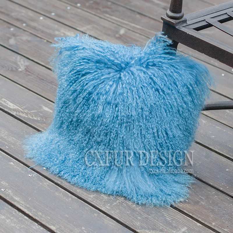 Pillow Case Mongolian Lamb Fur Cushion Cover Sofa Cover Home Decoration C251120