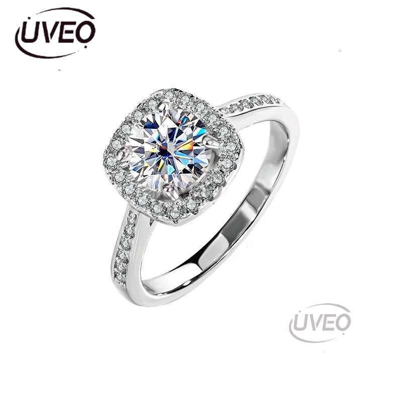 rings for women sterg sier 1CT 2CT 3CT VVS moissanite pass dia tester love daughter engagement nail ring designer jewelry