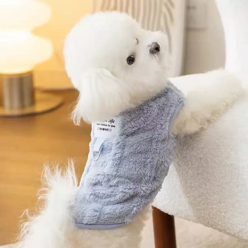 T0013 light luxury romantic atmosphere can be towed denim overalls skirt Maltese small and medium-sized dog clothes summer