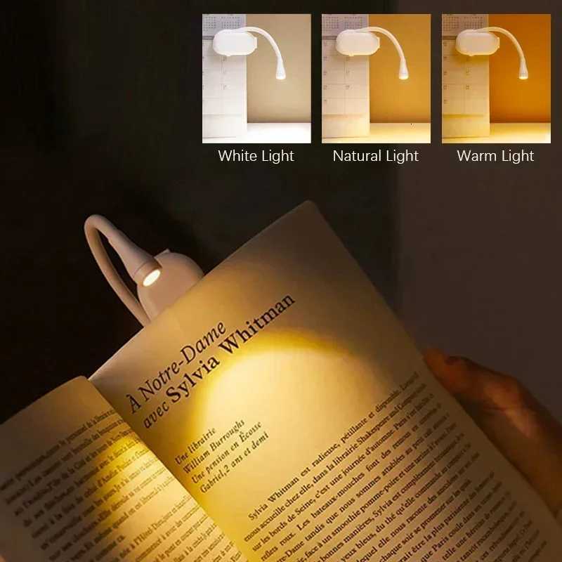 3-Color Book Light Charging Cip With Versatile Reading And Learning Light Clip Eye Protection Dimming Reading Led Book Lamps M251120