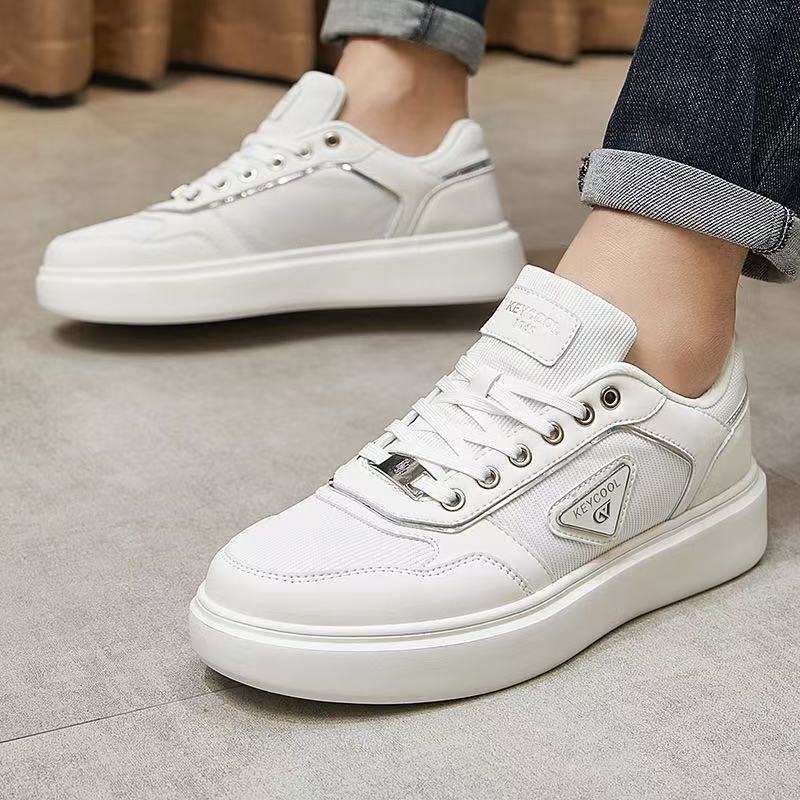 Men New Breathable Versatile White Athleisure Style Trendy Board hot Shoes Beige Free shipping shoes size 39-44
