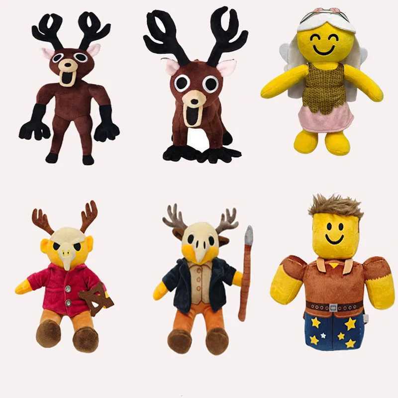 99 Nights In The Forest Deer Plush Toys Movie Stuffed Animals Black Red Deer Brown haired little man Toy for Kids Christmas Gift G251120