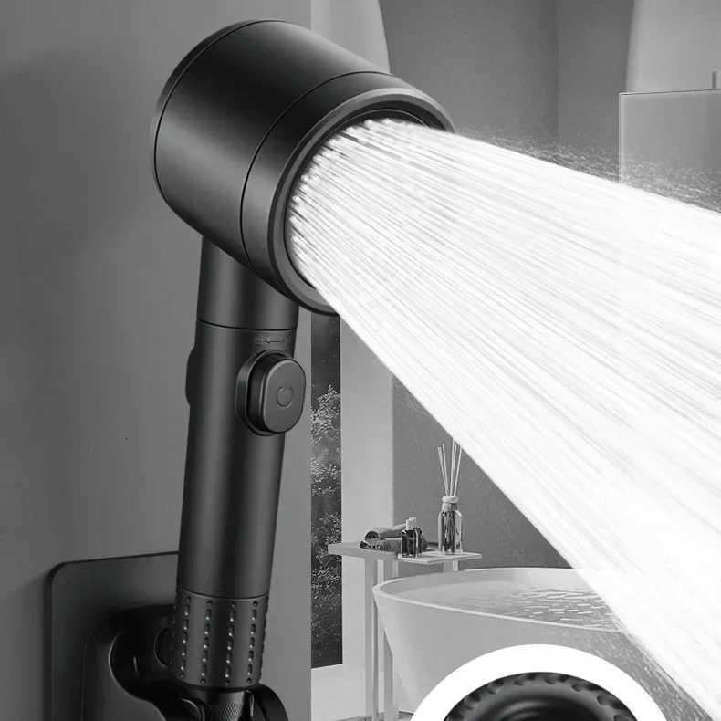 Handheld Shower Nozzle 3 Modes Adjustable Showerhead Household Bathroom Supercharged Shower Head Shower AccessoriesM251120
