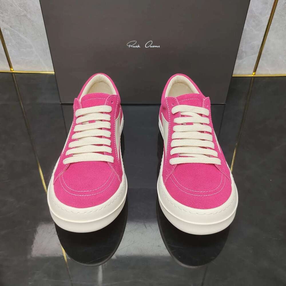 Ricks 2024 New Small Triangle Canvas High Street Rose Red Men's Haruku Wind Joker Couple Height Shoes