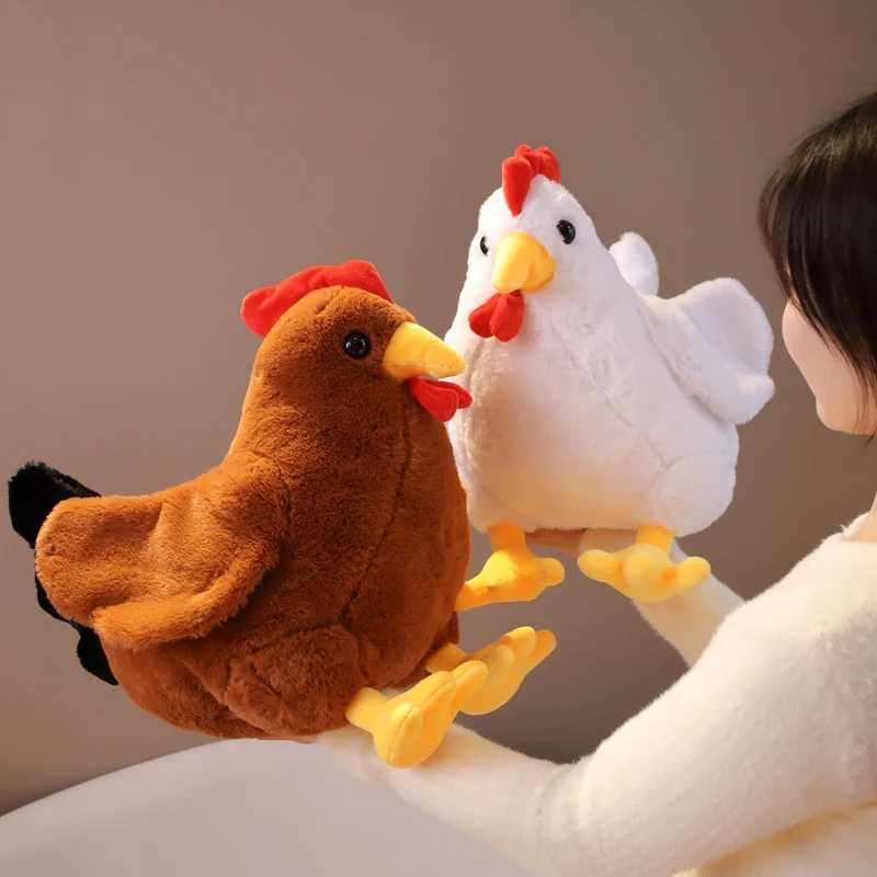 30-40cm Kaii Rooster Cock Doll Simation Chicken Plush Toy Soft Stuffed Potry Chicken low Birthday Gifts For Kids C251202