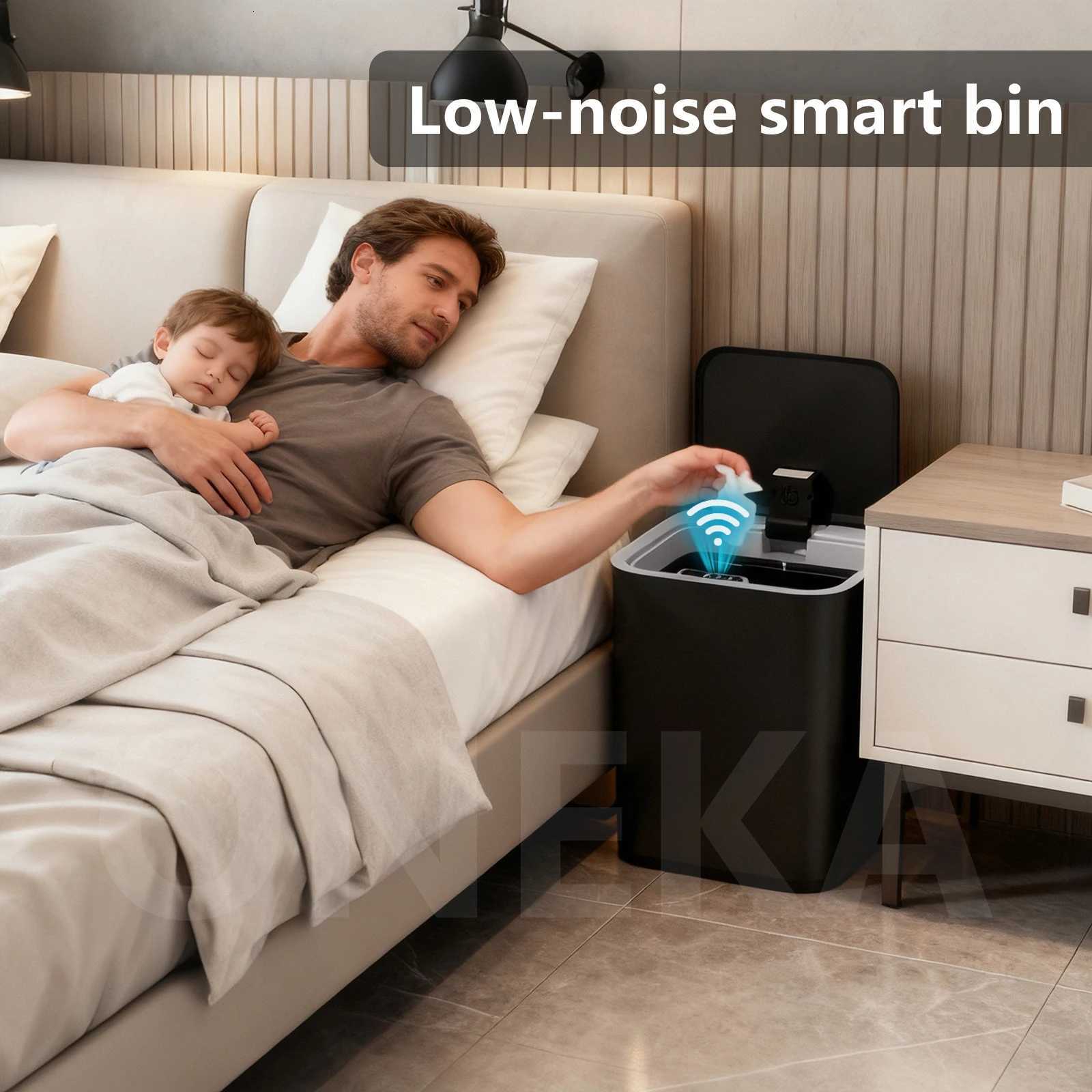 Touchless Smart Trash Can Automatic Opening Induction Trash Bin Garbage Can For Kitchen House Office C251120