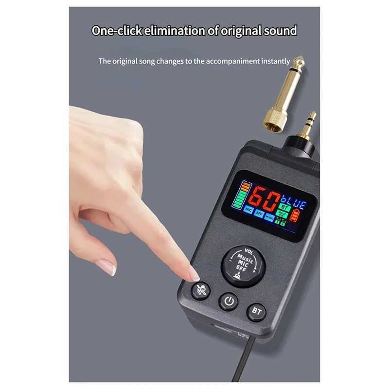 Y45A-M50 UHF Dual DSP Wireless Dynamic Karaoke Microphone System Anti-Howling Rechargeable Receiver Plug Play Microphone Set S251120