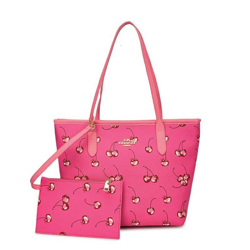 Designer handbag 2025 Cherry Monogram Vintage Crossbody Shoulder Purse for Women Spacious Canvas Shopper Bag Y251120