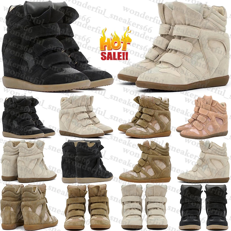 Designer isabel marantsneakers marat boots martin bekett leather wedge sneakers booties pink Shoes for mens womens winter Autumn snow bottes botte heel luxury top
