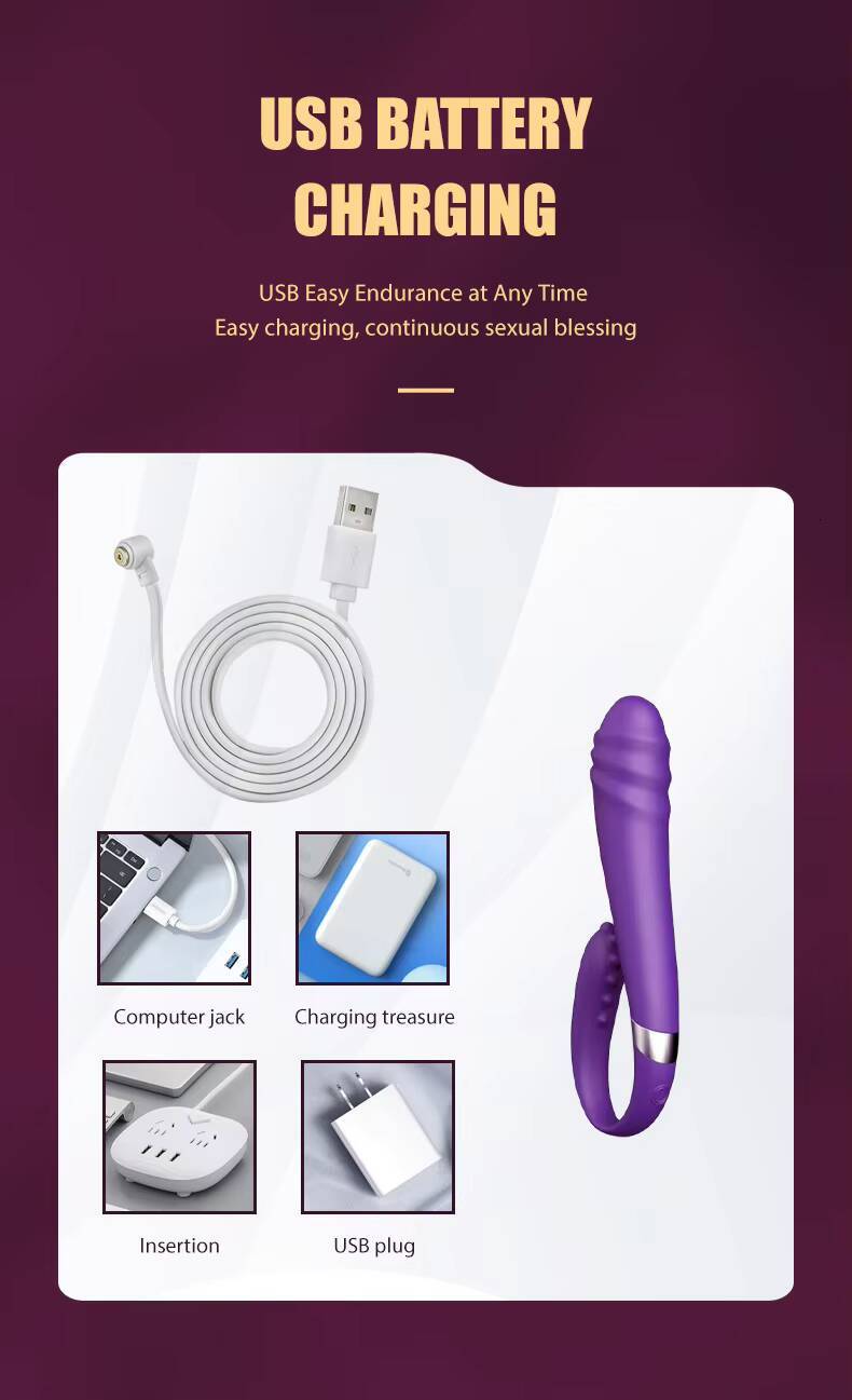 Dual Motor Silicone Rabbit Vibrator U-Shaped Female Sex Toy for Adults for Couples