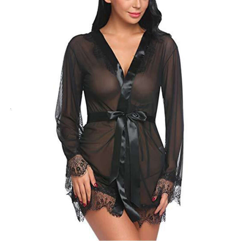 Lace Sexy Lingerie Sexy Lingerie High Grade Lacing Sleepwear Set Perspective Fun Sleepwear Transparent Home Furnishings
