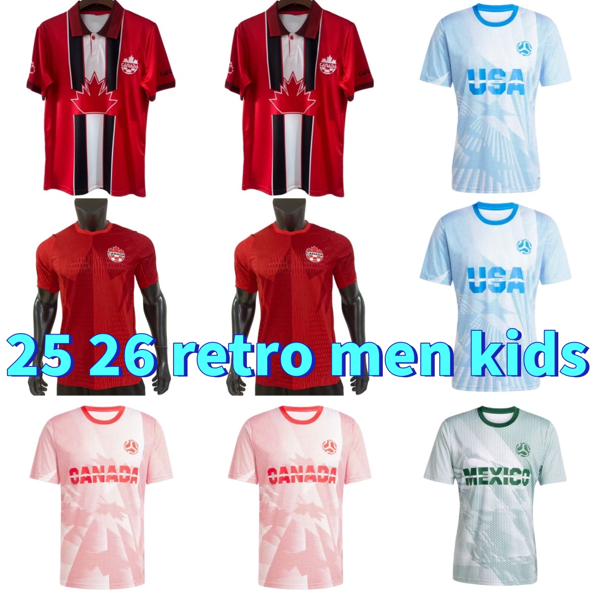 1998 Retro Canada soccer jersey 26 27 Football Team Jersey J.DAVID Men's 98 National Team Kit DAVIES LARIN UGBO MILLAR EUSTAQUIO FRASER Football Shirt T-shirt Home Away