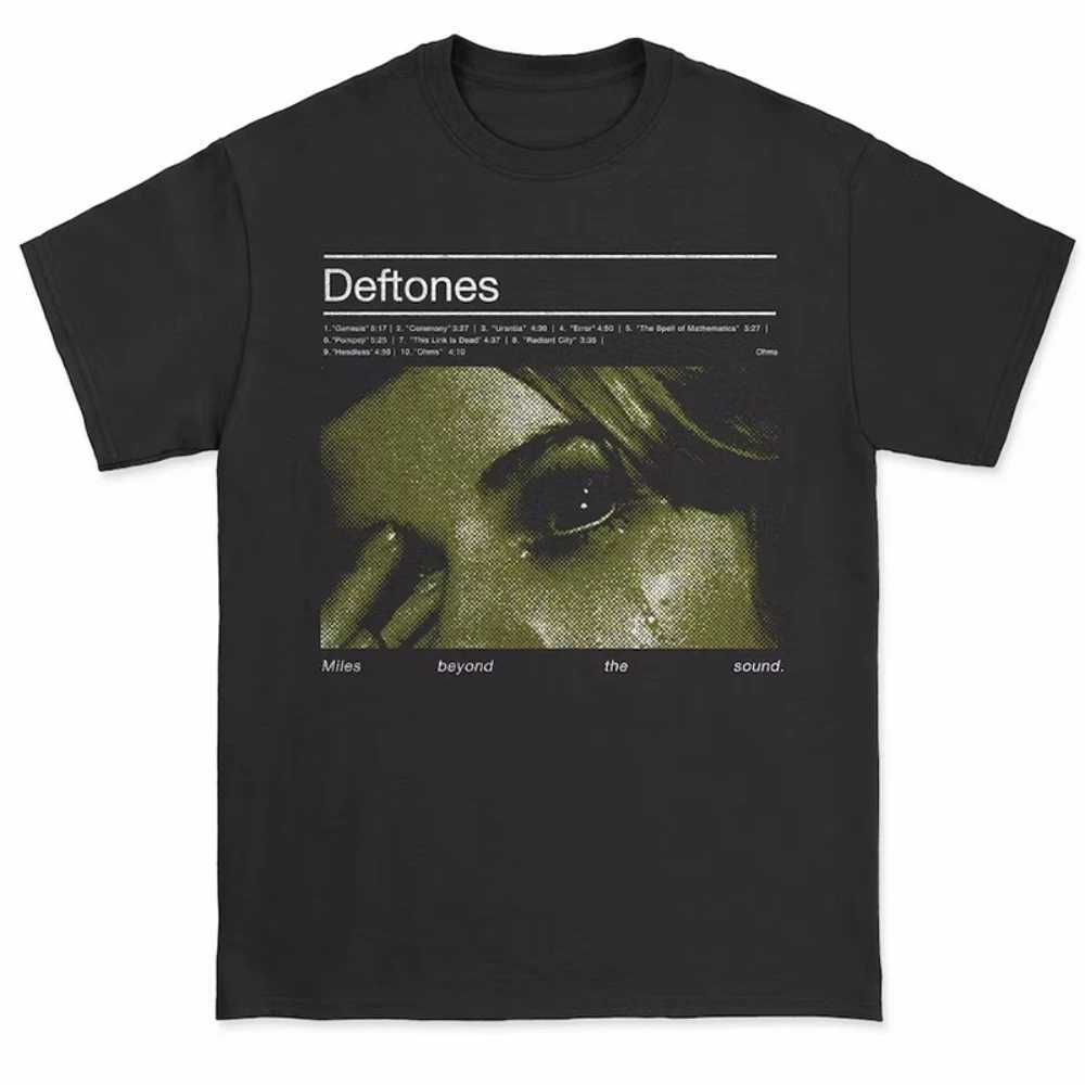 2025 Deftones Cotton Singer Band T-shirt Mens Hip Hop Rock T-shirt Fashion Short Sleeve T-shirt Summer Extra Large T-shirt Top X250421