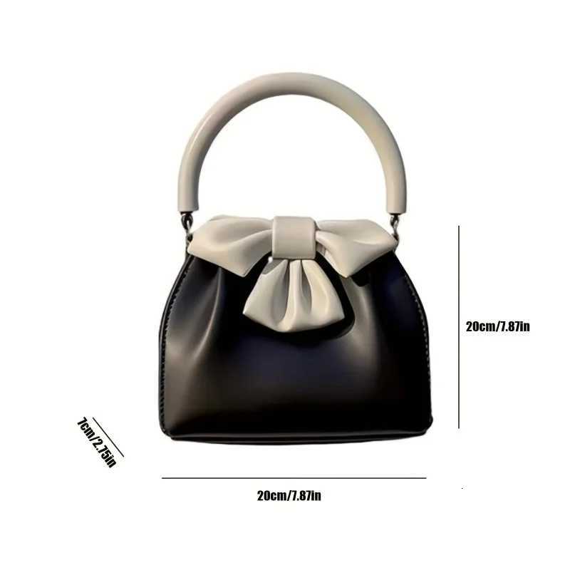 Wens Cute Small Square Bag Top Handle Small HandbagMagnetic ClosureSoft Material Y251121