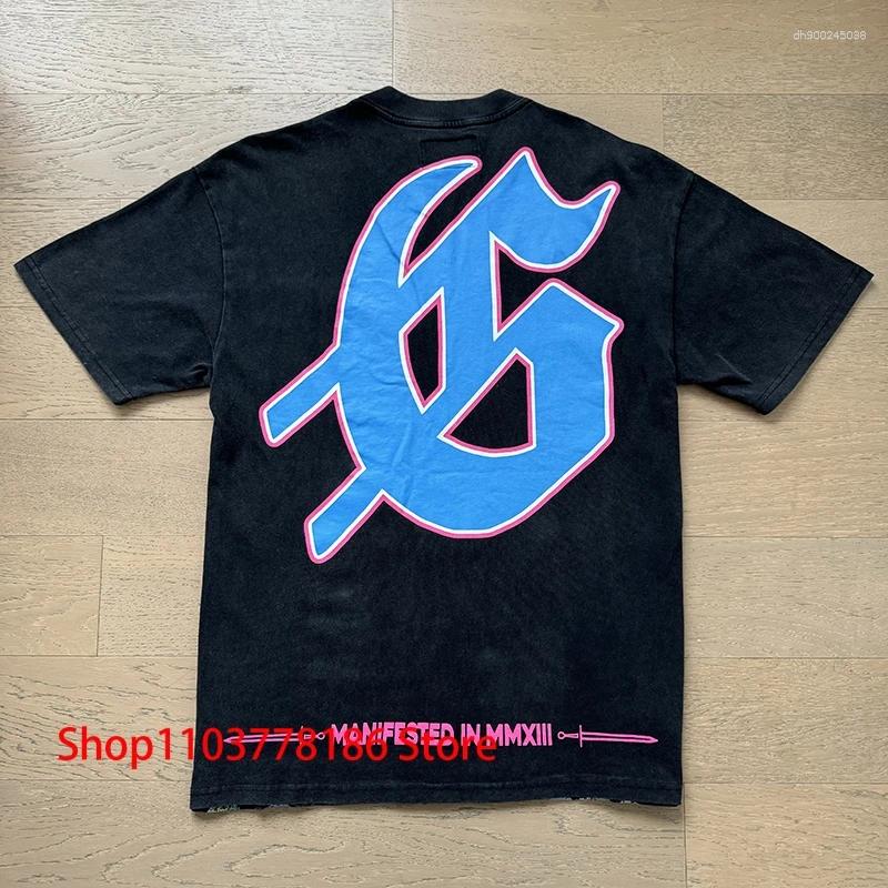 Men's T Shirts 25 T-shirt European American Trendy Streetwear Car Letter Logo Print Unisex Short Sleeve Top Tee