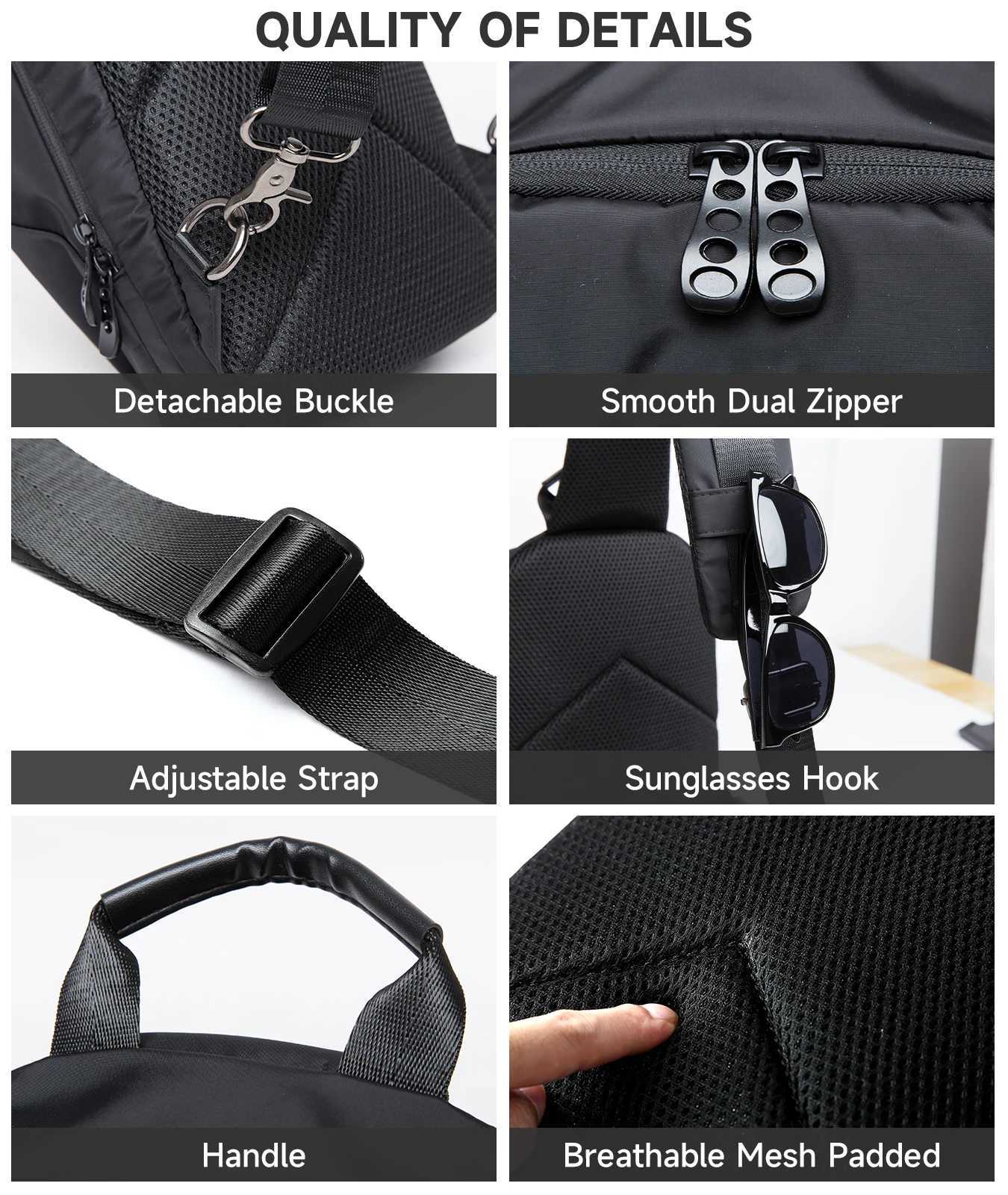 Fashion MOYYI Simple Fi Waterproof Nyl Man Sling Bag B Lightweight Crossbody Ch Bag Wen Sport Travel e Shoder Bag Y251121