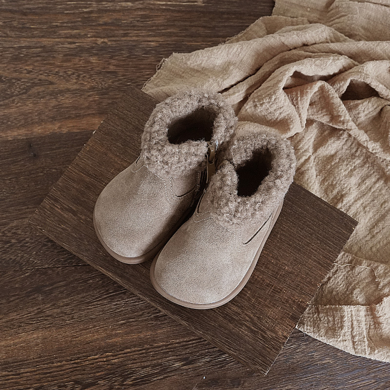 New hot selling designer snow boots with winter wool lining, retro cotton boots, fashionable walking shoes