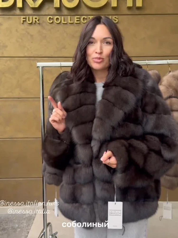 Fashion Patchwork Faux Fur Coat Jacket Women Fluffy Solid Lapel Full Sleeve Loose Coats Lady Winter Daily Street Outwear 251121 - view 6