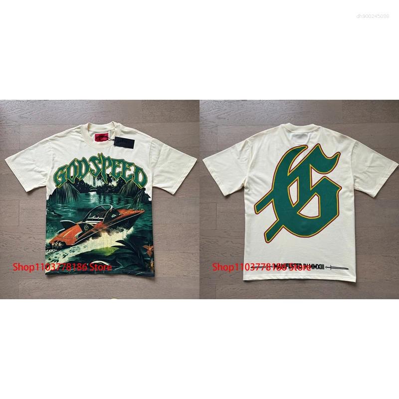 Men's T Shirts 25 T-shirt European American Trendy Streetwear Car Letter Logo Print Unisex Short Sleeve Top Tee