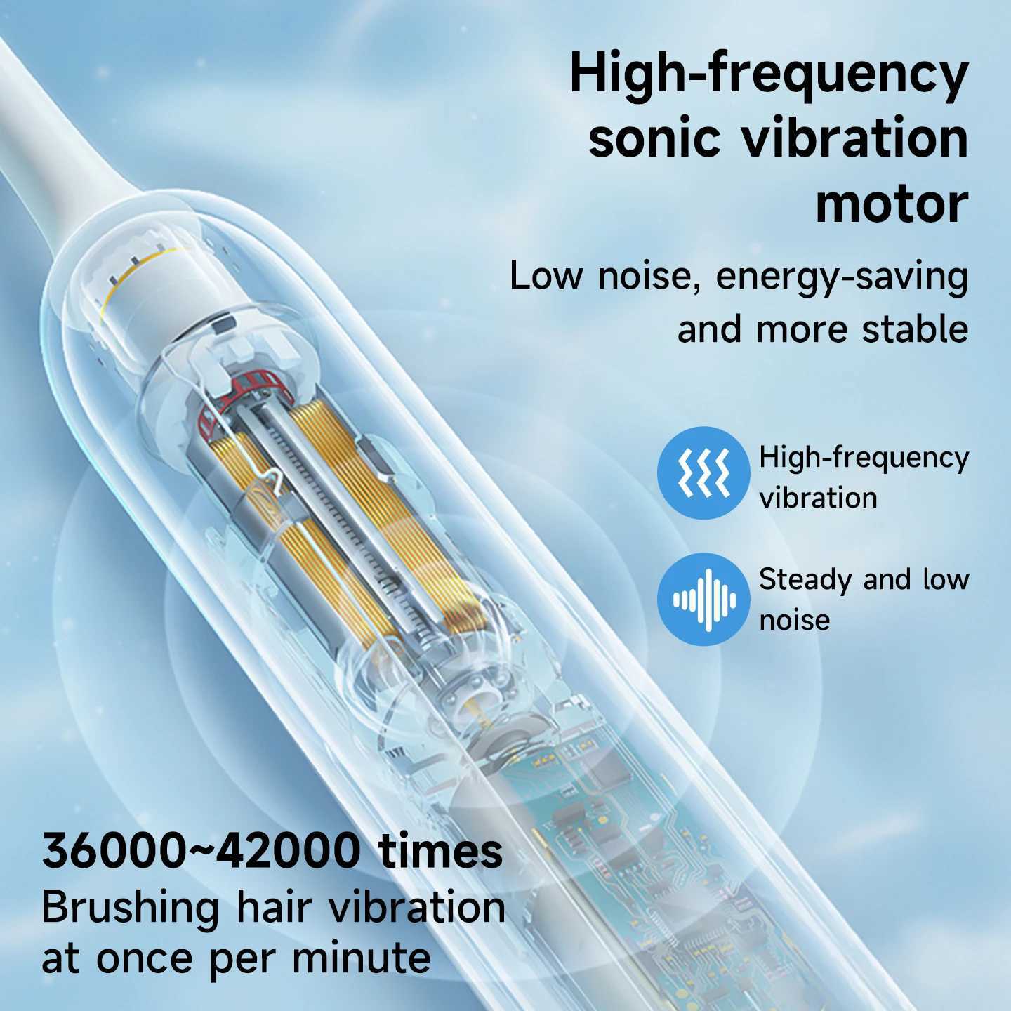 Electric Toothbrush Sonic Cleaning Teeth Brush Waterproof Electronic Tooth Brush With Timer Rechargeable Toothbrush with 8 Heads C251121