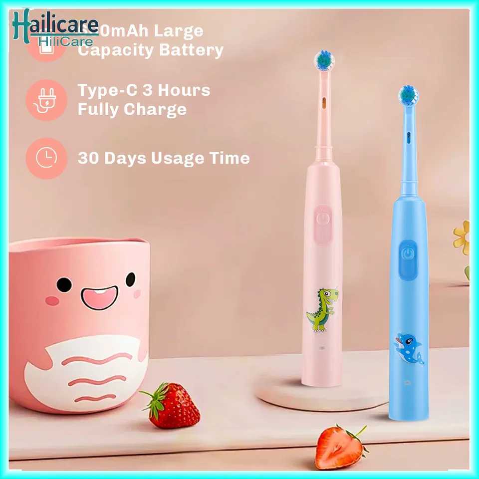 Children Smart Electric Toothbrush Cartoon Cleaning Toothbrush 3 Cleaning Modes USB Rechargeable Soft Bristles Teeth Brush C251121