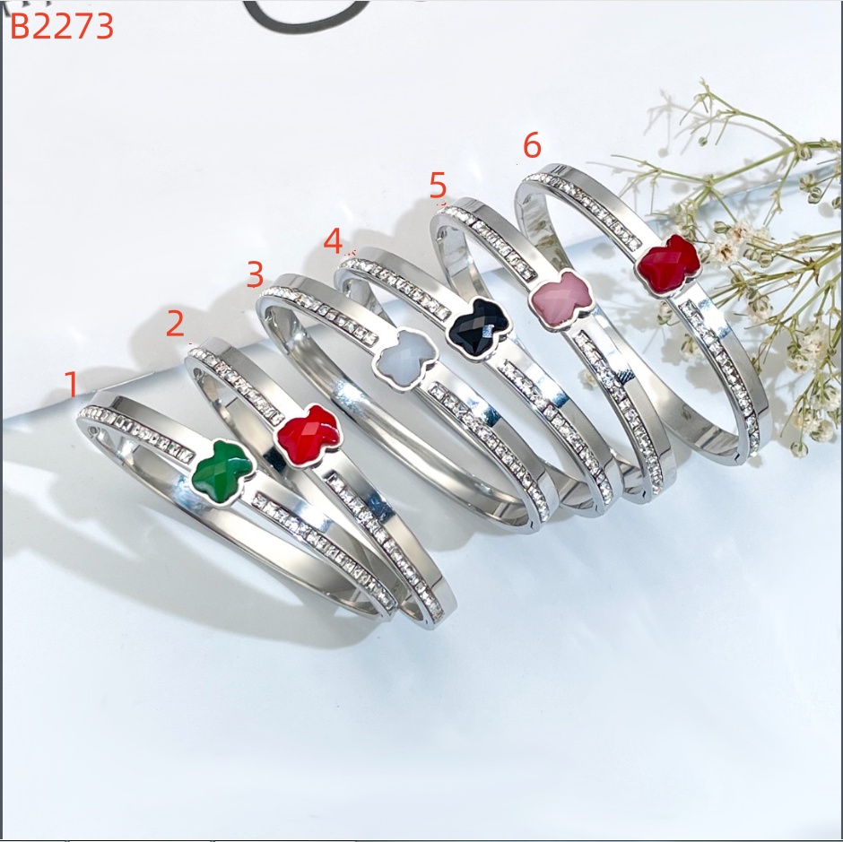 Heart Shape Bangle Womens Stainless Steel Open Bangle with Animal Charm Silver Gold Perfect Gift Z250910
