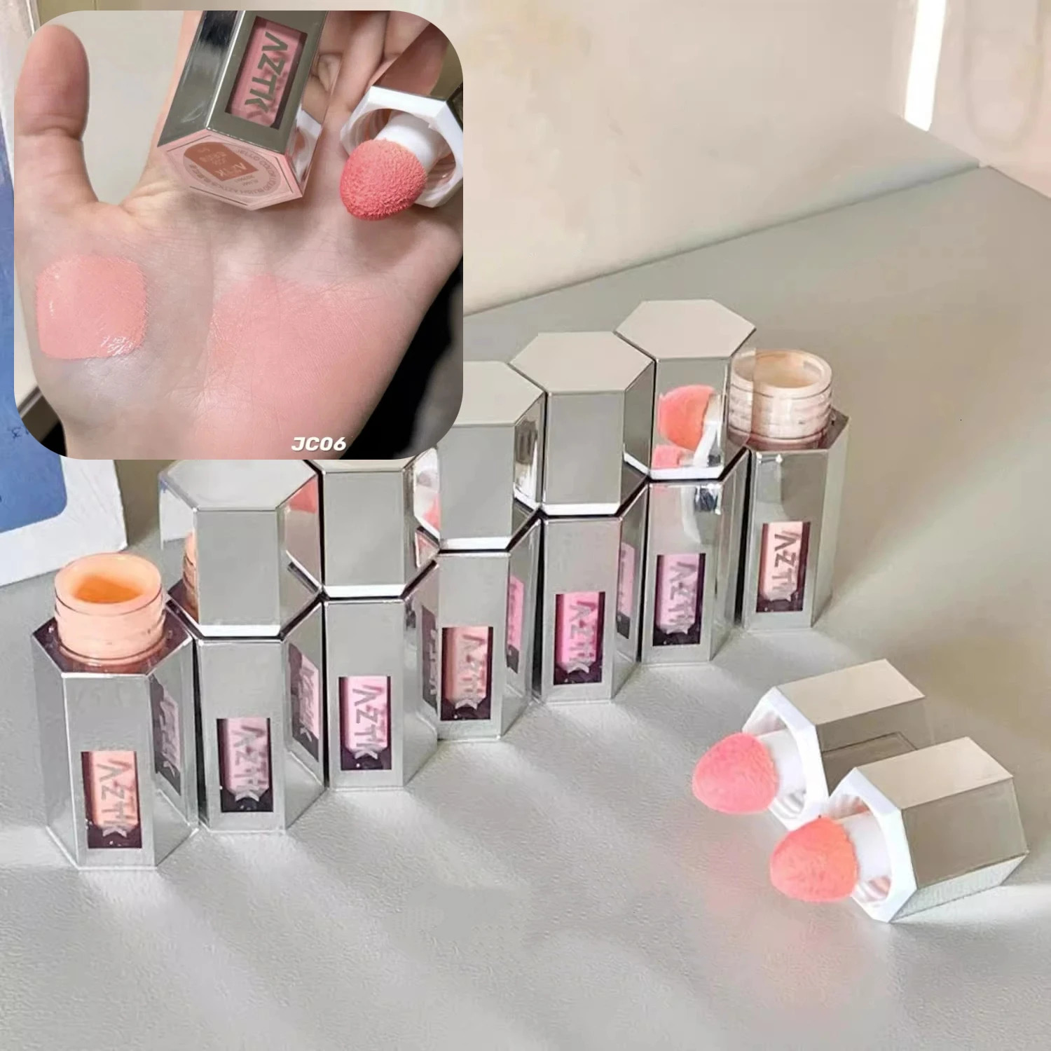 AZTK Jelly Color Liquid Blusher Rendering Moisturizing Color Expands and Contracts Long Lasting Liquid Cheek Face Makeup 251113