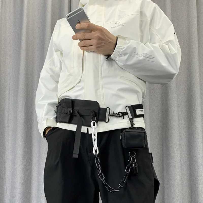 Fashion Tactical Functi Crossbody Bags Men High Street Techwear Style Ch Bags Cbinable Shoder Strap bolsos para hbre Y251121