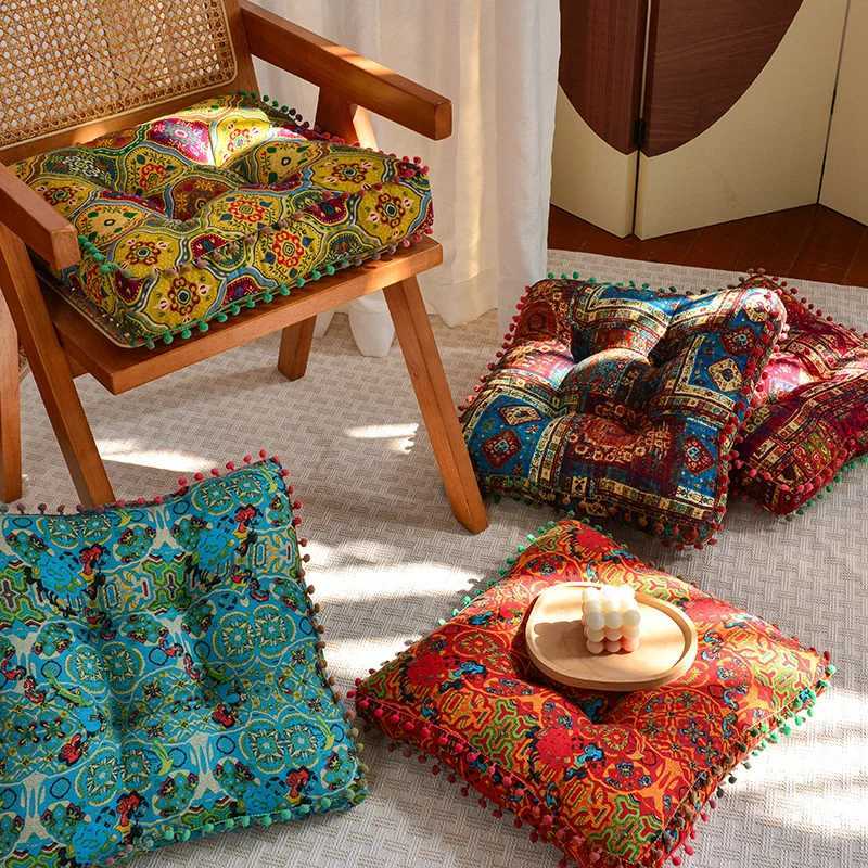 Bohemian Tatami Cushion for Sitting Lazy Stool for The FloorHome Balcony Window Seat CushionSoft Mat for The Floorlarge C251121